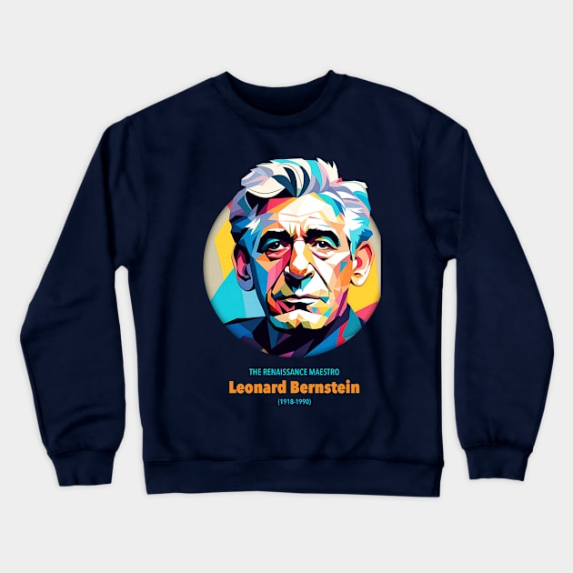 Leonard Bernstein Wpap Crewneck Sweatshirt by BAJAJU